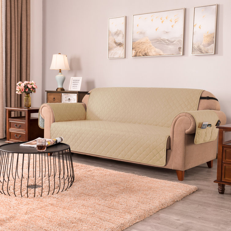 Latitude Run® Reversible Comfort NonSlip Oversize Box Cushion Sofa Slipcover & Reviews Wayfair